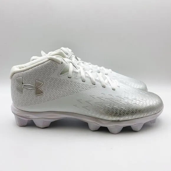 Under Armour Mens Spotlight Fran RM 4.0 Football Cleats US 13M EU 47.5 White EUC