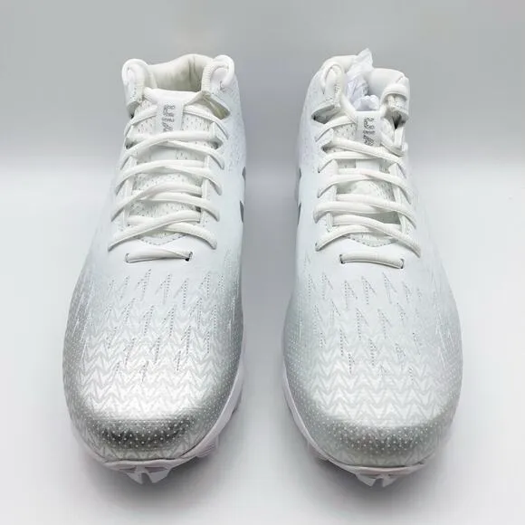 Under Armour Mens Spotlight Fran RM 4.0 Football Cleats US 13M EU 47.5 White EUC
