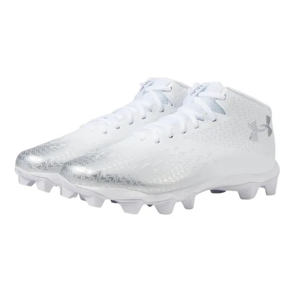Under Armour Mens Spotlight Fran RM 4.0 Football Cleats US 13M EU 47.5 White EUC