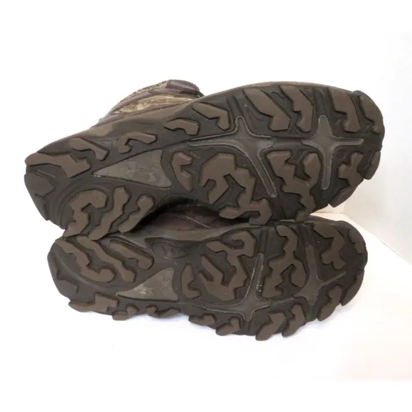 Under Armour Men's Tactical Camo Hunting Hiking Boots Leather Brown - Size 10