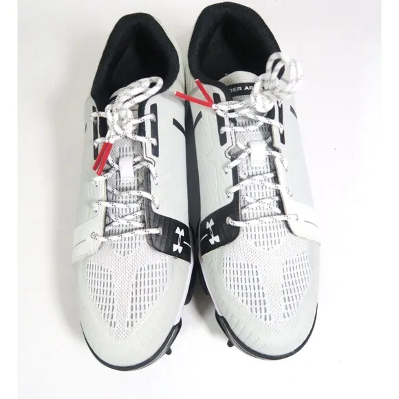 Under Armour Tempo Sport Golf Shoes White/Silver/Black Spieth Size 7 1288576-101