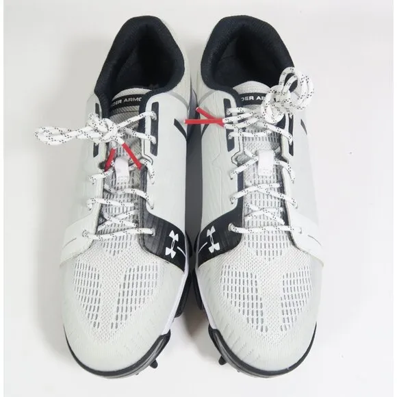Under Armour Tempo Sport Golf Shoes White/Silver/Black Spieth Size 7 1288576-101