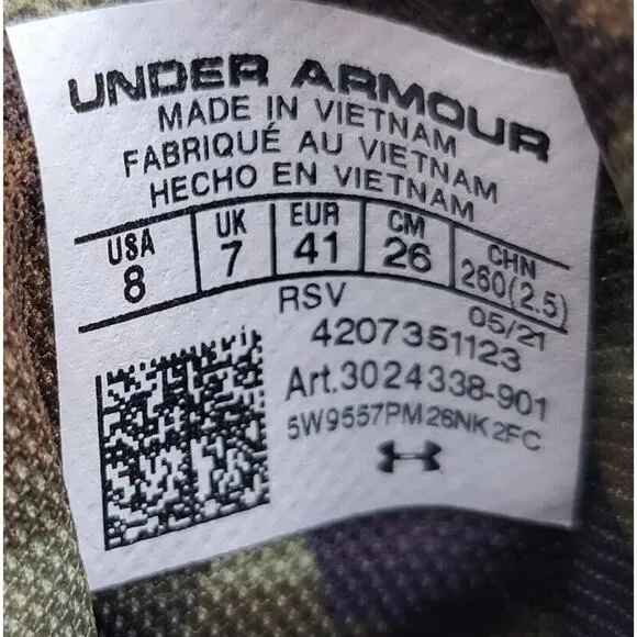 Under Armour UA Charged Raider Leather Waterproof Tactical Boots Mens 8 NEW