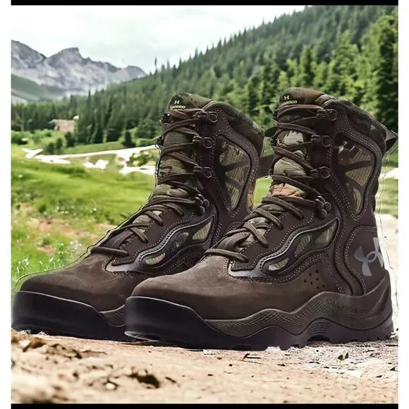 Under Armour UA Charged Raider Leather Waterproof Tactical Boots Mens 8 NEW