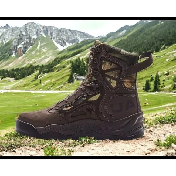 Under Armour UA Charged Raider Leather Waterproof Tactical Boots Mens 8 NEW