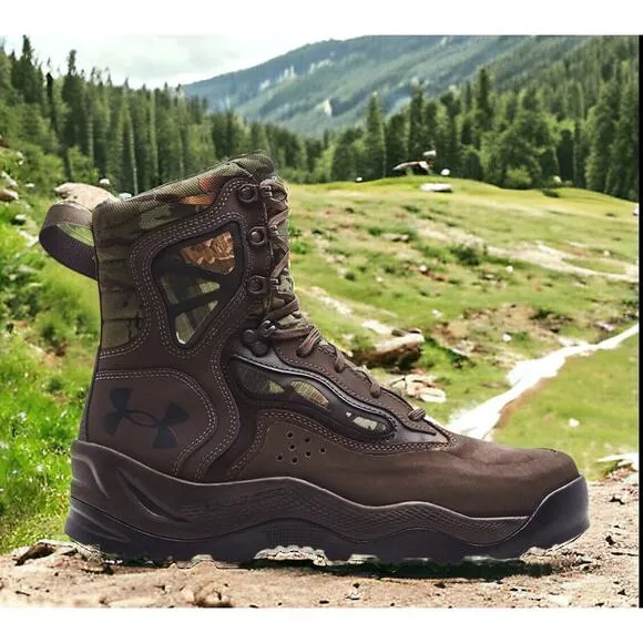 Under Armour UA Charged Raider Leather Waterproof Tactical Boots Mens 8 NEW