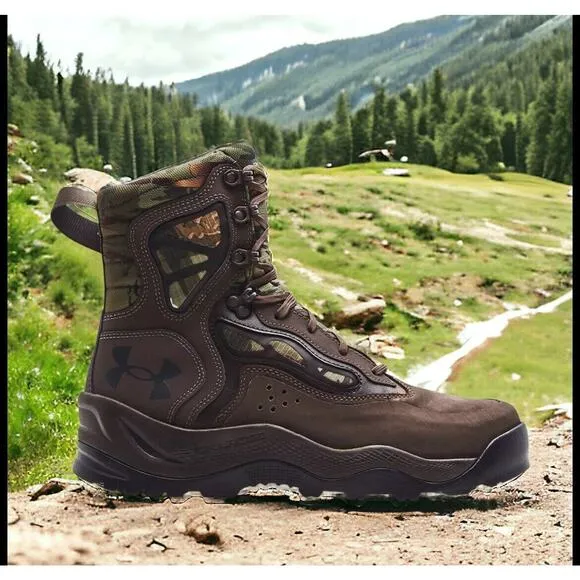 Under Armour UA Charged Raider Leather Waterproof Tactical Boots Mens 8 NEW