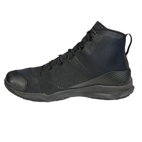 Under Armour UA SpeedFit Hike Mid Boots Triple Black #1257447-001 Size 12.5