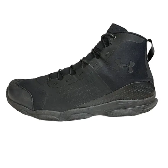 Under Armour UA SpeedFit Hike Mid Boots Triple Black #1257447-001 Size 12.5