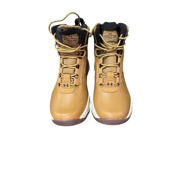 Under Armour Youth Size 4Y High-Top Tan Outdoor Boots UA GS Stellar G2 6