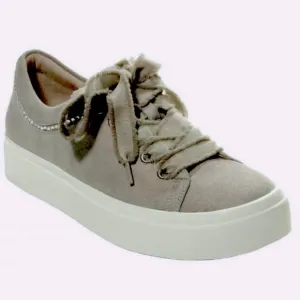 Vaneli Sport Yolki Lace Up Sneaker Grey Suede size 10N