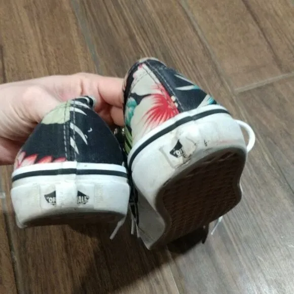 Vans 6 tropical sneakers floral Hawaiian vacation beach nautical skater shoes