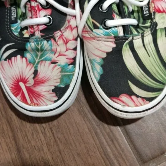 Vans 6 tropical sneakers floral Hawaiian vacation beach nautical skater shoes