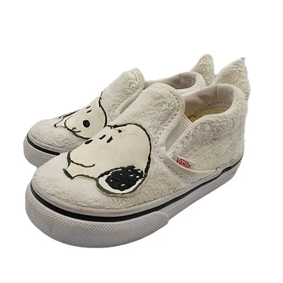 Vans Classic Slip On Peanuts Snoopy White Toddler