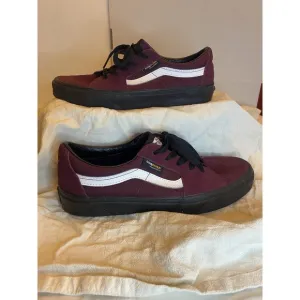 Vans Cordura SK8-Low Skate Sneakers Shoes Maroon Suede 507452 Men's US 8 NWOB