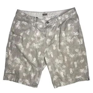 Vans Distressed Pineapple Palm Tree Cotton Shorts Tropical Beach Bum Skate Punk