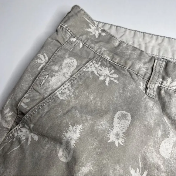 Vans Distressed Pineapple Palm Tree Cotton Shorts Tropical Beach Bum Skate Punk