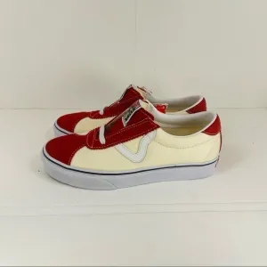 Vans Epoch Sport Racing Red White Sneakers Size 7 Women