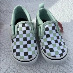 Vans glitter slip on shoes