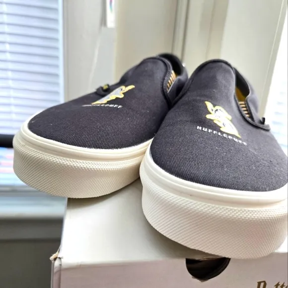 Vans Harry Potter Hufflepuff Black Slip-On Shoes