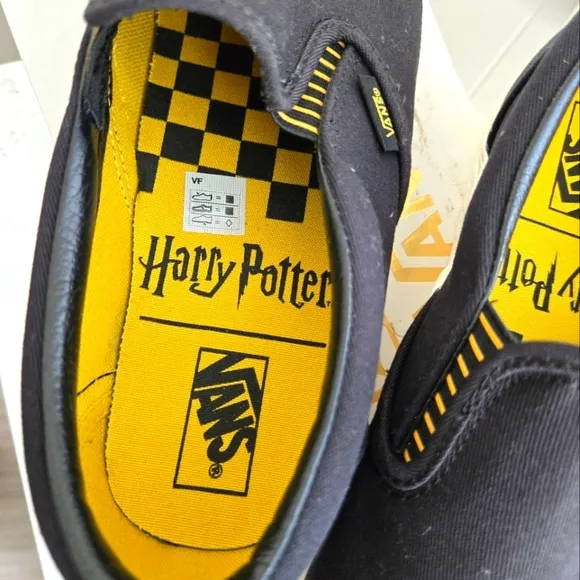 Vans Harry Potter Hufflepuff Black Slip-On Shoes