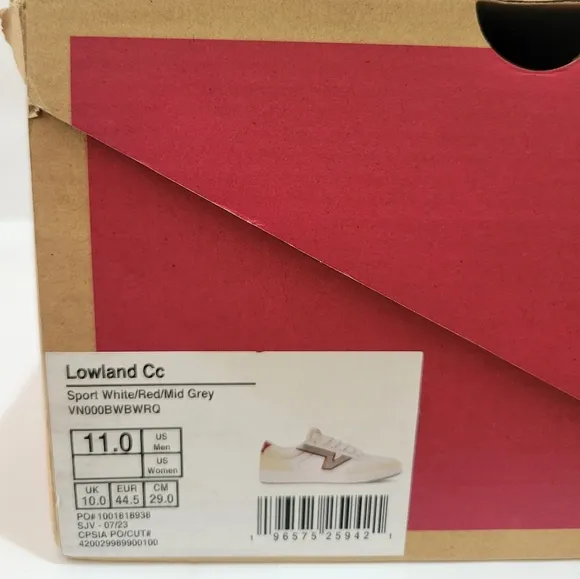 Vans Lowland CcSport White/Red/Mid Grey