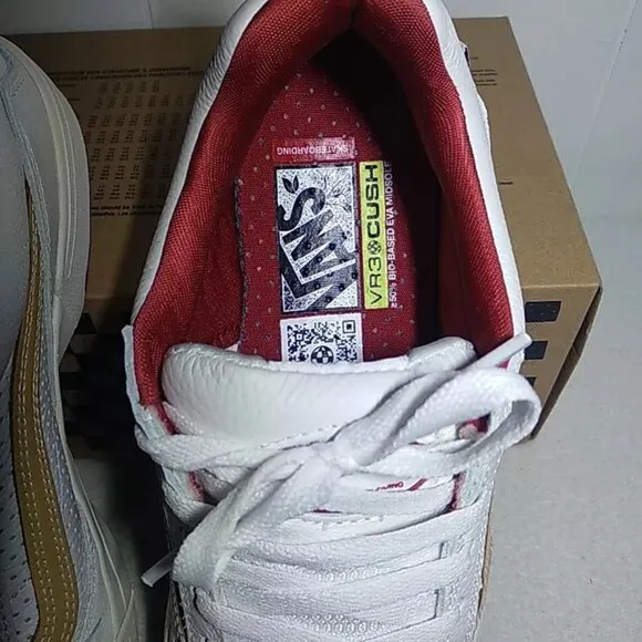 Vans  Men's 9.0 &quot;Zahba Vintage Sport&quot; Sneakers White Skate Shoes VN0007QQJ5K New