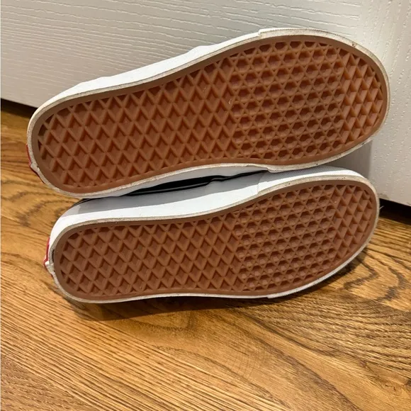 Vans Men's Black Checkered Slip-On Shoes size 7