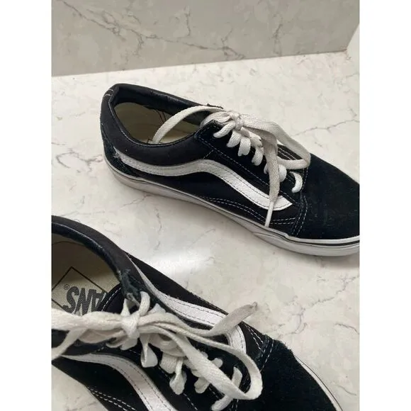Vans Off The Wall 721356 Men's Adult Black Walking Skateboarding Shoes US M4.5
