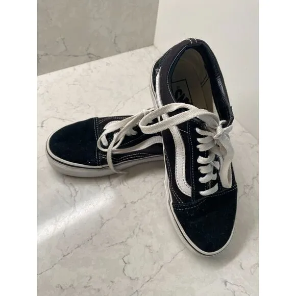 Vans Off The Wall 721356 Men's Adult Black Walking Skateboarding Shoes US M4.5