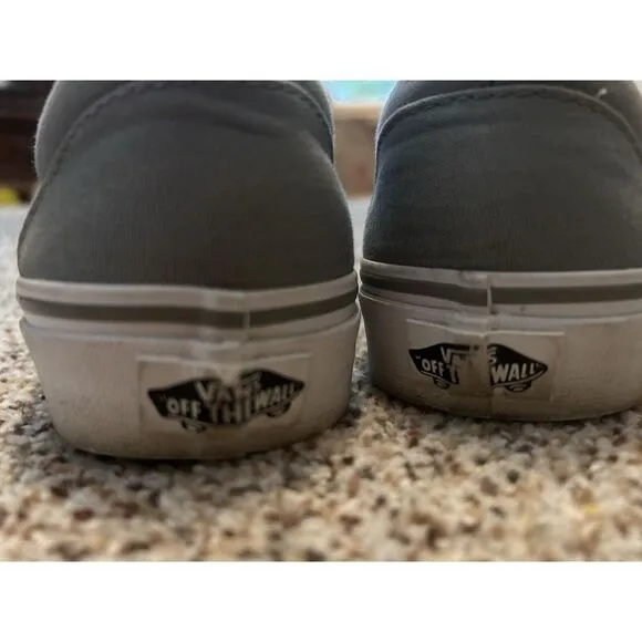 VANS Off The Wall Slip On Gray Men's Skateboard BMX Riding Shoes Size 7‎