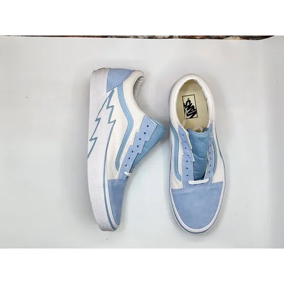 Vans Old Skool Bolt Baby Blue Skate Shoes Mens Sz 13 Rare Unc North Carolina