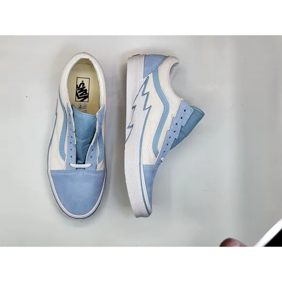 Vans Old Skool Bolt Baby Blue Skate Shoes Mens Sz 13 Rare Unc North Carolina