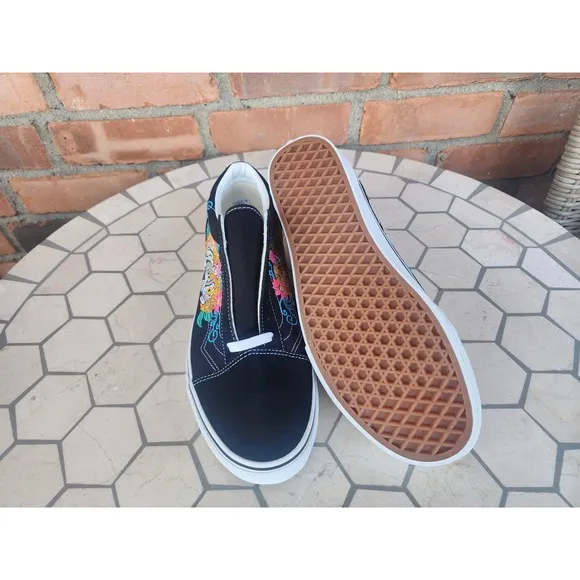 Vans Old Skool Xolo Black White Dia De Los Muertos Mexican Men Sz 10.5 Rare