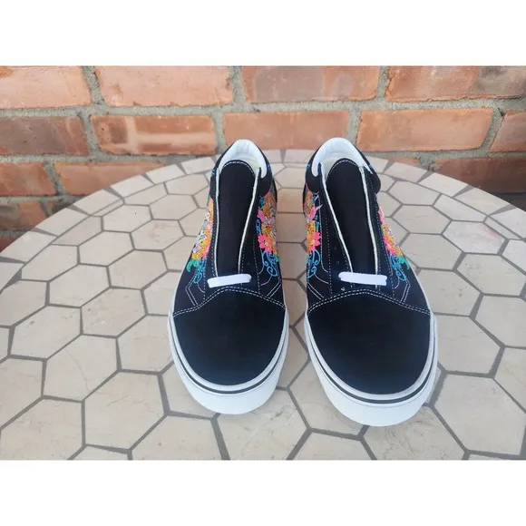 Vans Old Skool Xolo Black White Dia De Los Muertos Mexican Men Sz 10.5 Rare