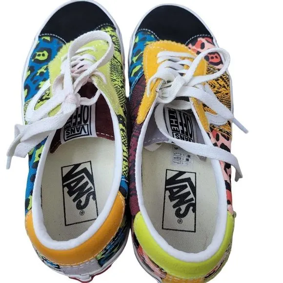 Vans Patchwork Sport Multi-Color Lace-Up Skate Shoes US Men's 6.5/Women's 8