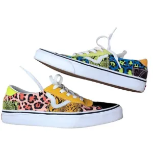Vans Patchwork Sport Multi-Color Lace-Up Skate Shoes US Men's 6.5/Women's 8