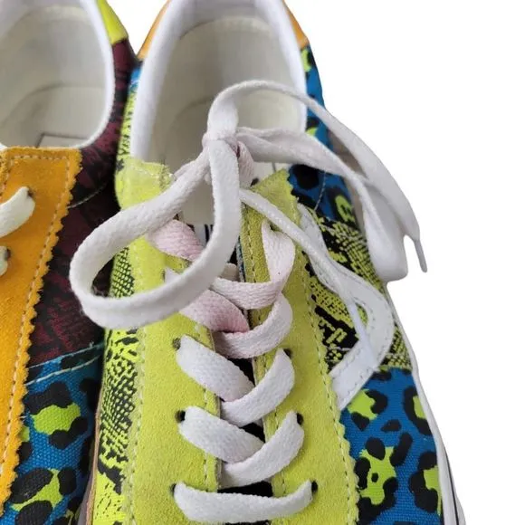 Vans Patchwork Sport Multi-Color Lace-Up Skate Shoes US Men's 6.5/Women's 8