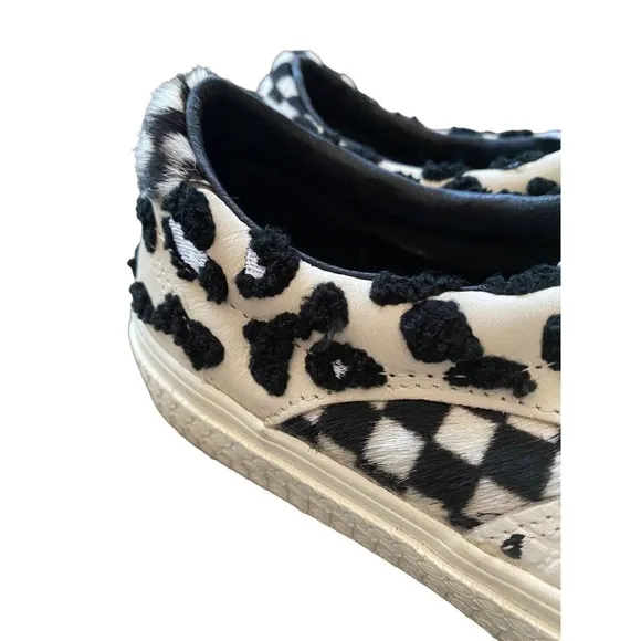 Vans Pro Zebra Print Fur Old Skool Shoes 8 Men Women 9.5 Ultra Cush Checkered