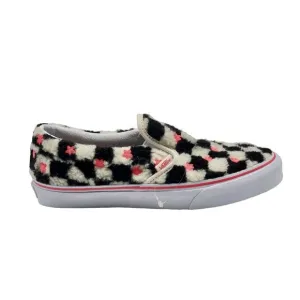 VANS Sherpa Checkerboard Junior Kids Girls Size 6.5 Classic Slip On Shoe Sneaker