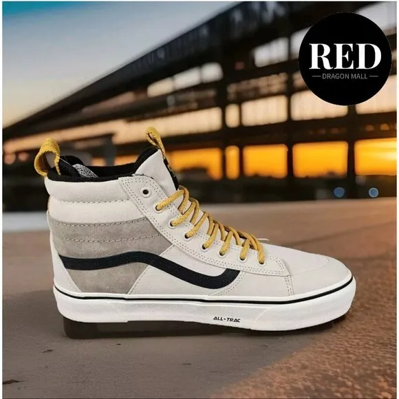 Vans Sk8-Hi MTE-2 Utility Pop White Multi Waterproof Boots - Men's Size 8