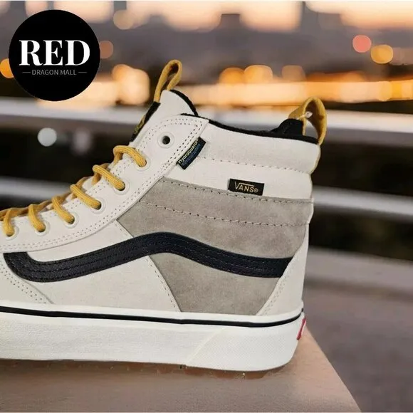 Vans Sk8-Hi MTE-2 Utility Pop White Multi Waterproof Boots - Men's Size 8
