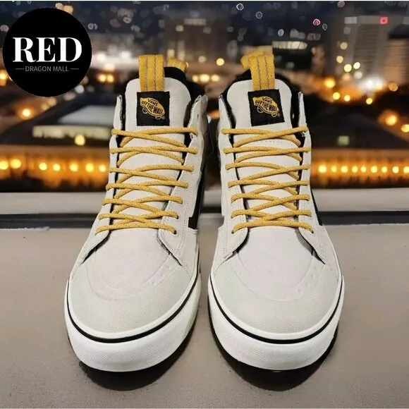 Vans Sk8-Hi MTE-2 Utility Pop White Multi Waterproof Boots - Men's Size 8