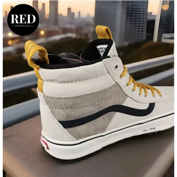 Vans Sk8-Hi MTE-2 Utility Pop White Multi Waterproof Boots - Men's Size 8