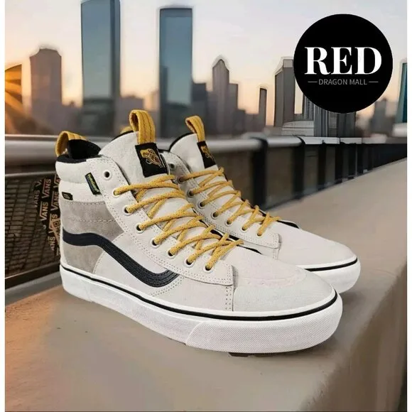 Vans Sk8-Hi MTE-2 Utility Pop White Multi Waterproof Boots - Men's Size 8