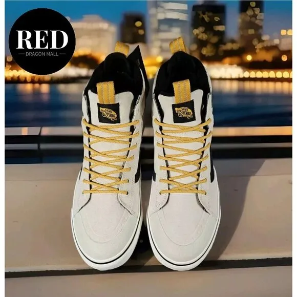 Vans Sk8-Hi MTE-2 Utility Pop White Multi Waterproof Boots - Men's Size 8