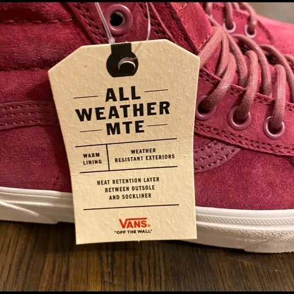 Vans Sk8-Hi Mte Suede Sneaker Dry Rose Size 5 Women