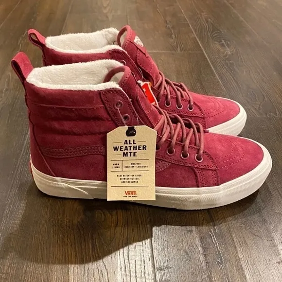Vans Sk8-Hi Mte Suede Sneaker Dry Rose Size 5 Women
