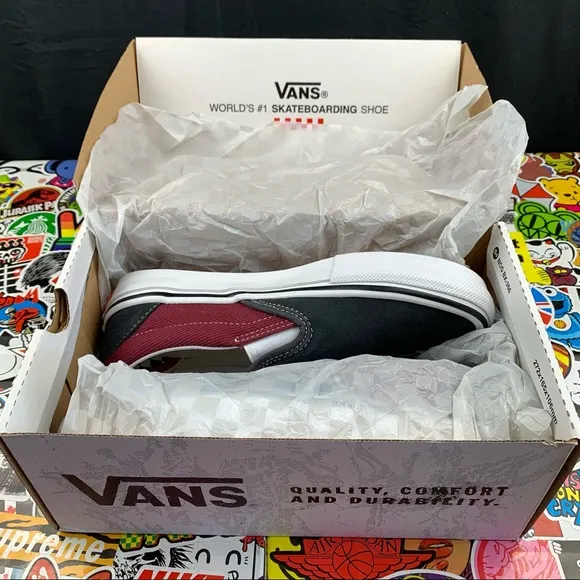 Vans Slip On Asphalt Pomegranate Women's Various Sizes