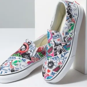 Vans Slip-On Mash-Up Stickers Skate Shoes Women's